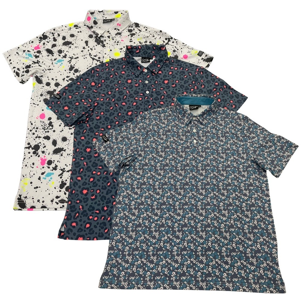 Sunday Swagger Golf Polo (Lot of 3) Men's Large Stretch Wicking Performance
